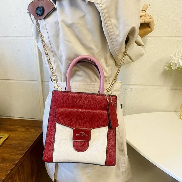 COACH C6994 Mini Pepper Crossbody Bag In 1941 Red Multi - Picture 2 of 8